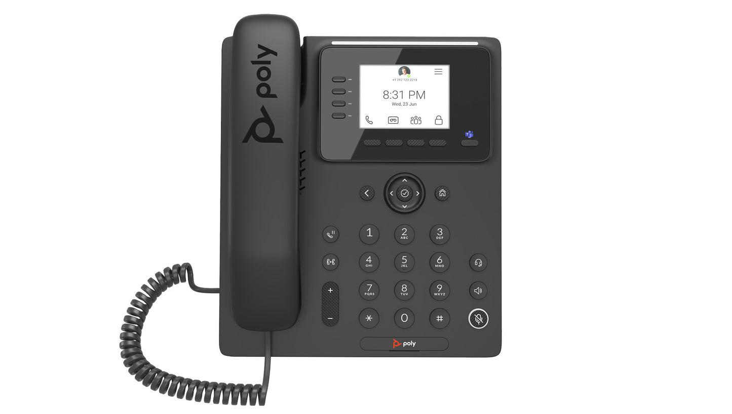 Poly CCX 350 Business Media Phone for Microsoft Teams and PoE-enabled [NI] (848Z7AA)