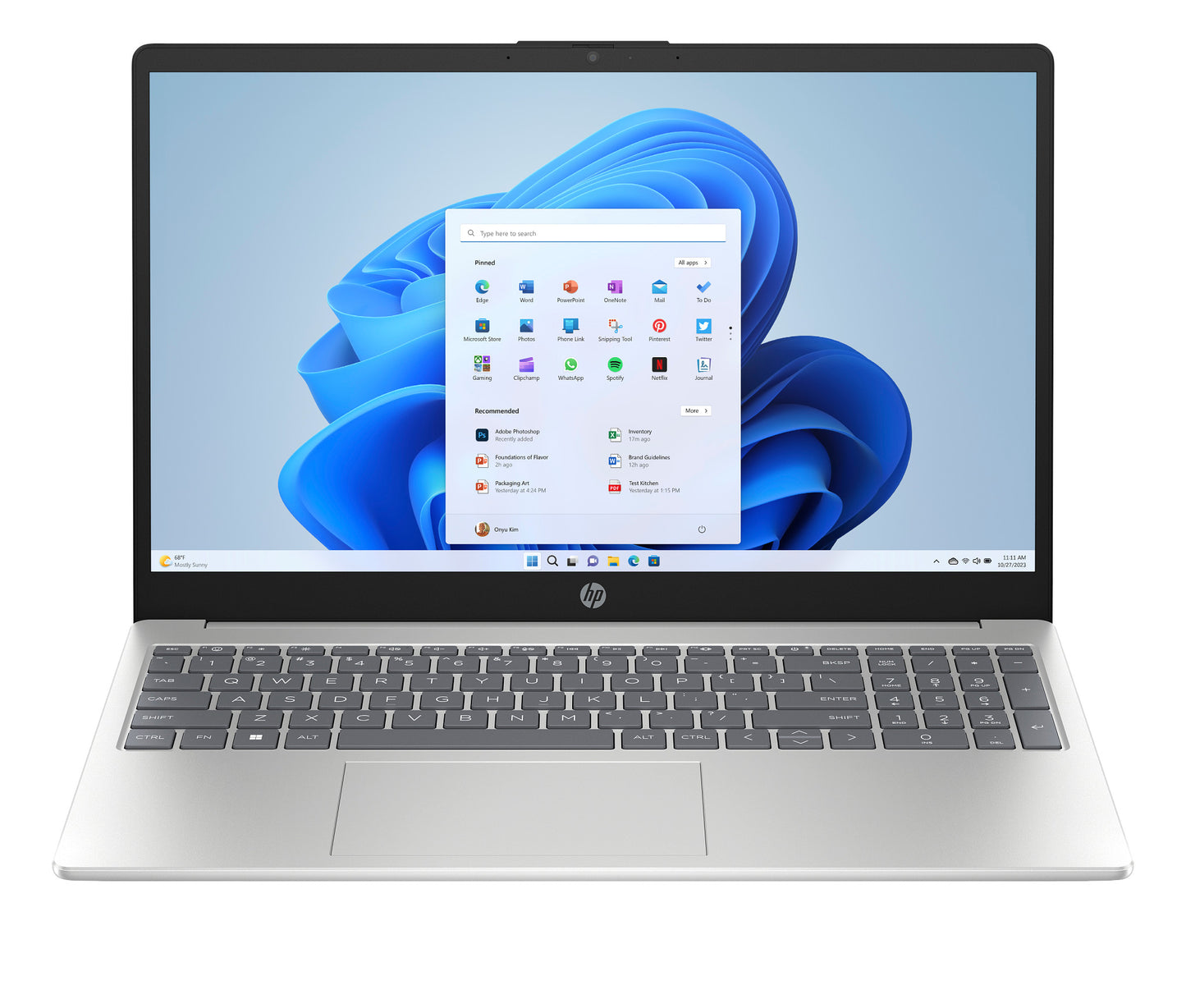 HP 15-fc0485AU (BX8A9PA) 15.6FHD AMD Ryzen 3 5425U 8GB RAM 512GB SSD Windows 11 Home Natural Silver