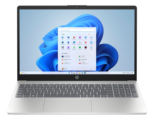 HP 15-fc0412AU (B9EG9PA) 15.6FHD AMD Ryzen 5 7520U 16GB RAM 512GB SSD Windows 11 Home Natural Silver
