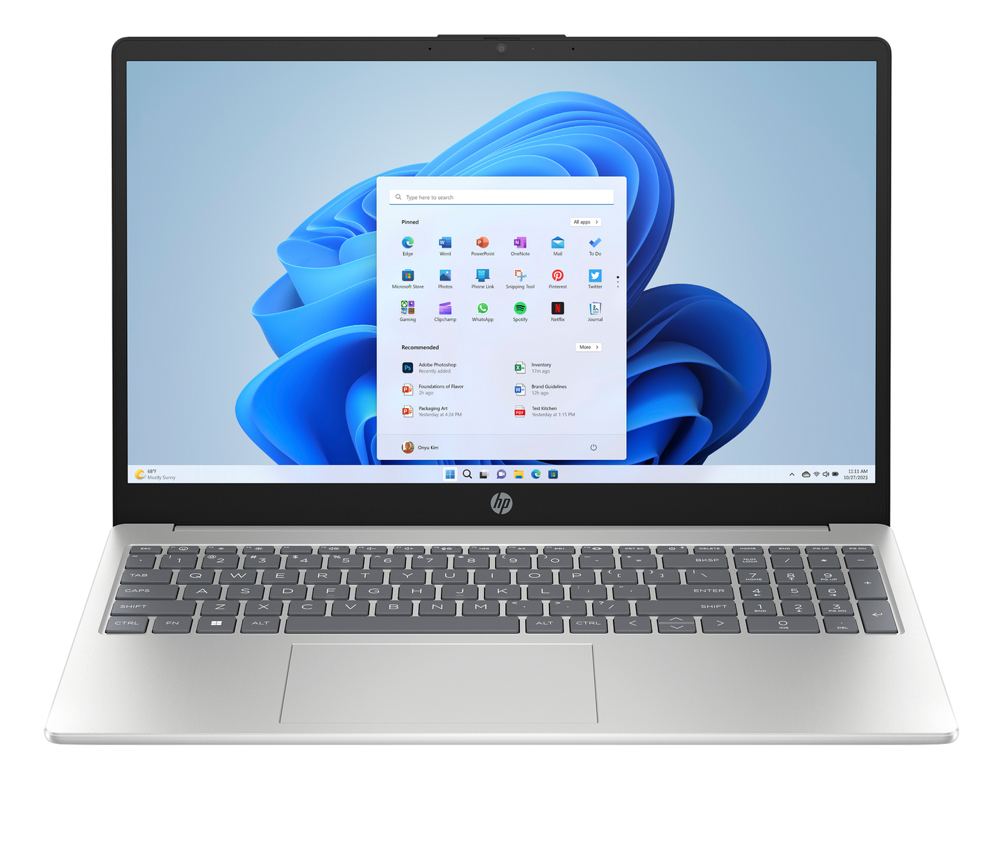 HP 15-fc0412AU (B9EG9PA) 15.6FHD AMD Ryzen 5 7520U 16GB RAM 512GB SSD Windows 11 Home Natural Silver