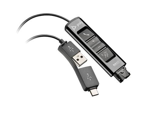 Poly DA85 USB to QD Black Adapter TAA (786C7AA)