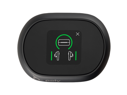 Poly Voyager Free 60+M UC Carbon Black Earbuds +BT700 USB-C Adapter +Touchscreen Charge Case (7Y8H0AA)