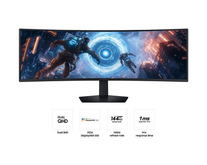 Samsung LS49FG912EEXXP 49" Odyssey G9 G91F DQHD 144Hz Gaming Monitor Black 49"