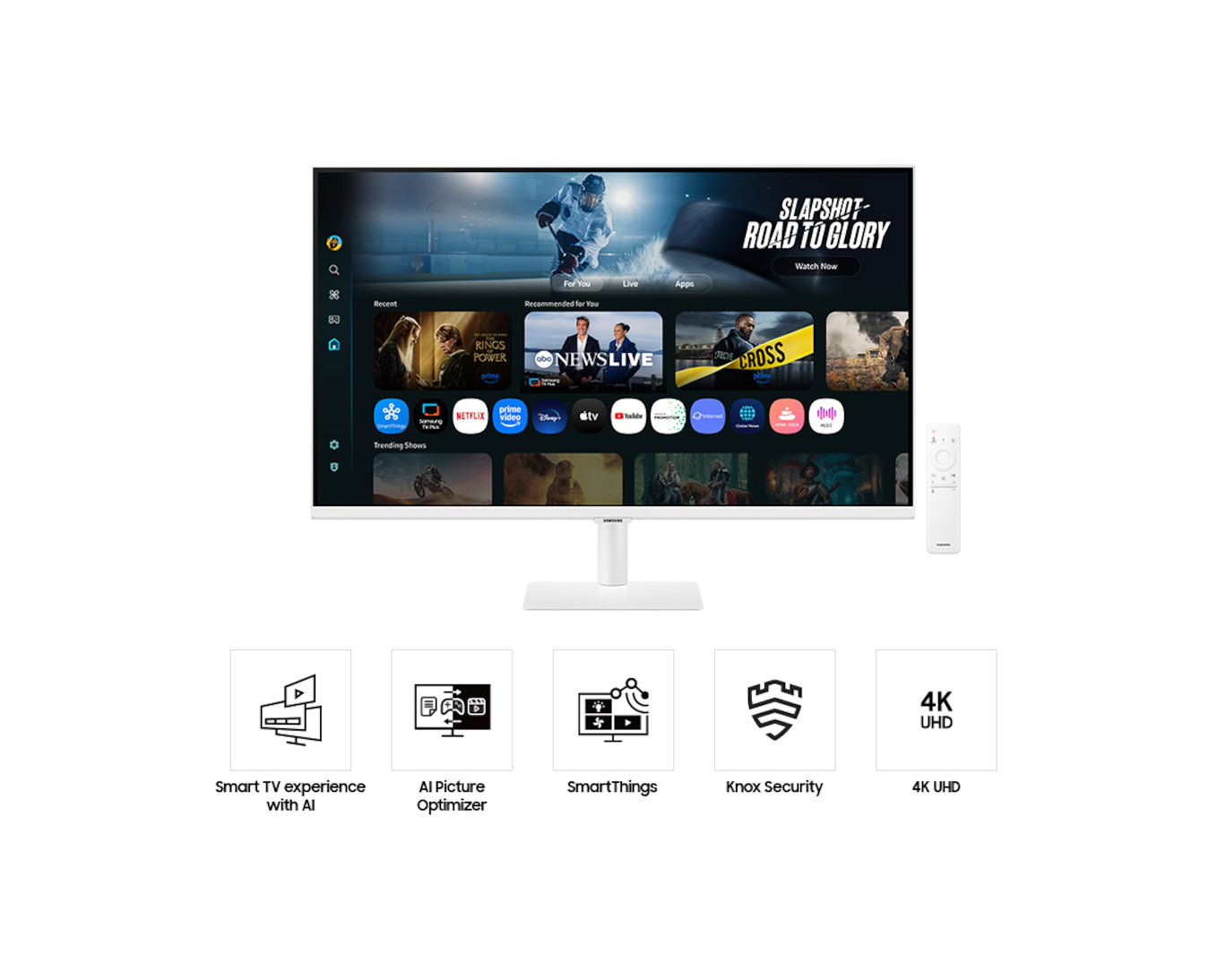 Samsung 32 LS32FM701UEXXP " Smart Monitor M7 M70F 4K Samsung Vision AI