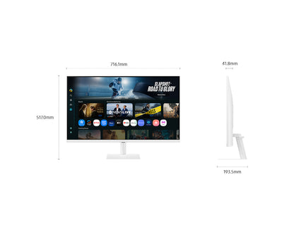 Samsung 32 LS32FM701UEXXP " Smart Monitor M7 M70F 4K Samsung Vision AI