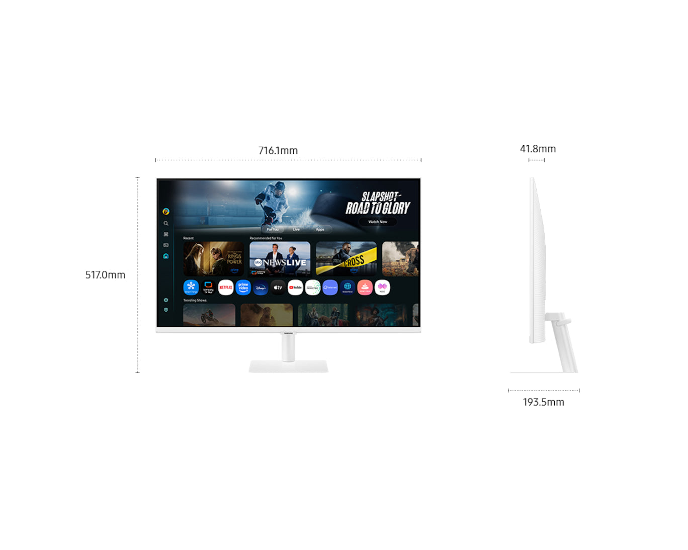 Samsung LS32FM701UEXXP 32" Smart Monitor M7 M70F 4K Samsung Vision AI