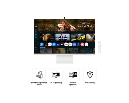 Samsung LS32FM803UEXXP 32" Smart Monitor M8 M80F 4K Samsung Vision AI