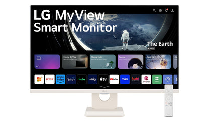 LG 27SR50F-W 27inch Full HD IPS MyView Smart Monitor with webOS