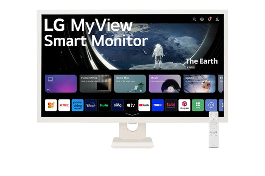 LG 32SR50F-W 31.5nch Full HD IPS MyView Smart Monitor with webOS