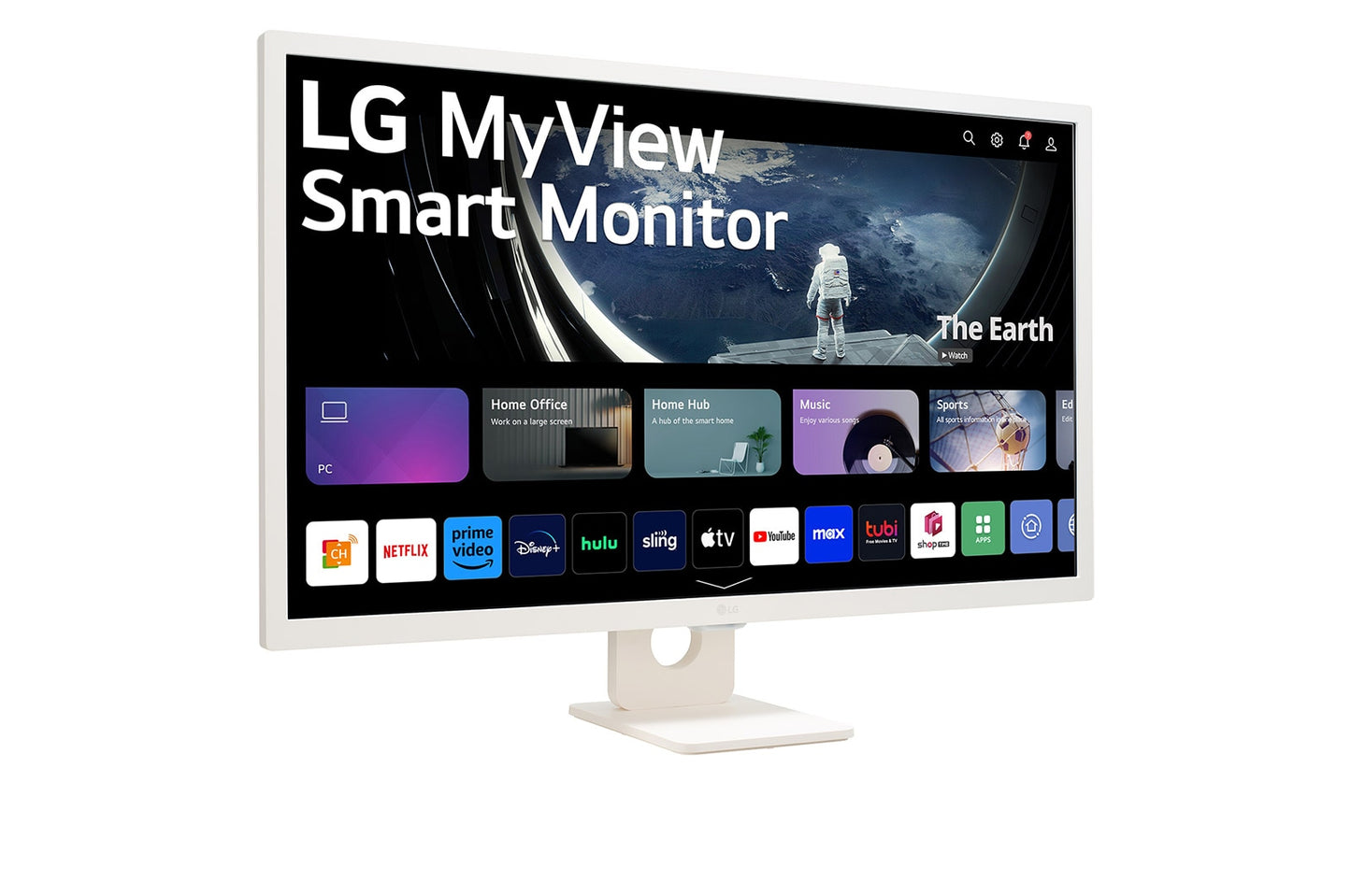 LG 32SR50F-W 31.5nch Full HD IPS MyView Smart Monitor with webOS