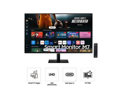Samsung LS32FM700UEXXP 32" M70D UHD Smart Monitor with Speakers and Remote