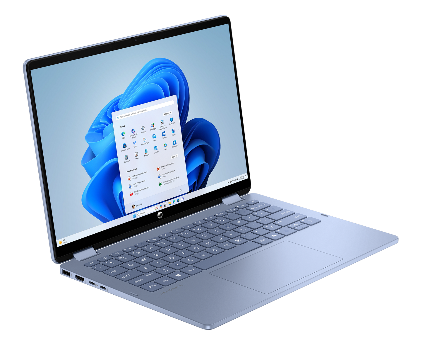 HP OmniBook 5 Flip 2-in-1 Laptop 14-fp0061TU Core 7-150U 16GB RAM 1TB SSD Windows 11 Home(BX9J7PA)