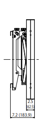 Panasonic TY-VK49LV2 Bracket set for 49" Videowall Panel