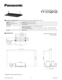Panasonic TY-ST58P20 Pedestal Color black