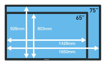 Panasonic TH-65BFE1W 65" Full HD LED LCD Display (400cd/m2) touch panel