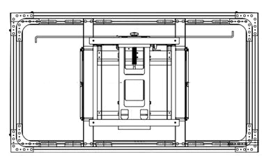 パナソニック TY-VK55LV2 55インチ ビデオウォール パネル LFV、VF1、VF2 用ブラケット セット