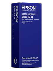 EPSON ERC-27(B) リボンカセット -TM-290/U295/M-290 (C43S015366) ERC-27(B) リボンカセット POS 消耗品