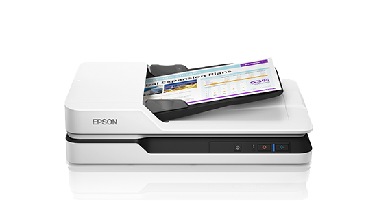 Epson WorkForce DS-1630 (B11B239502) フラットベッド、50 枚 ADF、25ppm/12ppm、3 パス両面印刷、USB 3.0