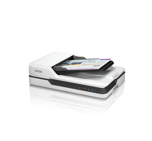 Epson WorkForce DS-1630 (B11B239502) フラットベッド、50 枚 ADF、25ppm/12ppm、3 パス両面印刷、USB 3.0