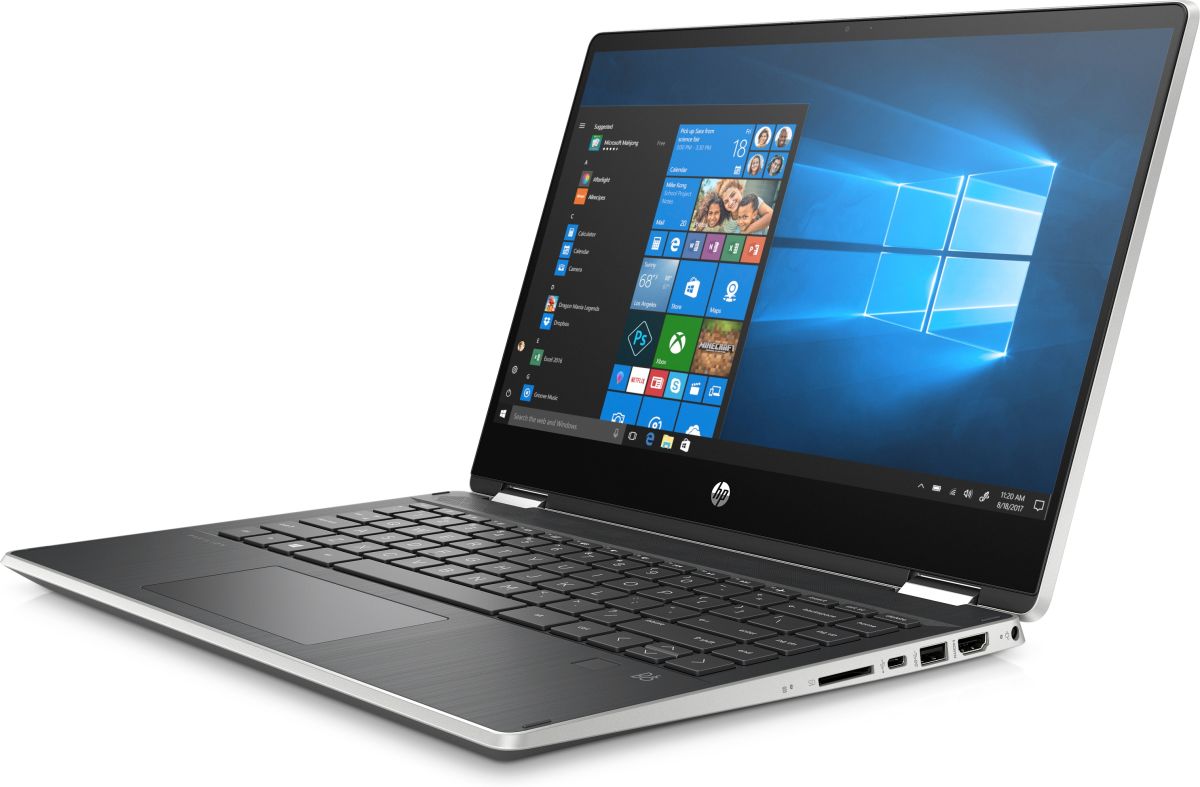 HP Pavilion X360 14-DH1045TX 14インチ Intel Core i5-10210U 4GB 1TB+128GB SSD Win 10 シルバー