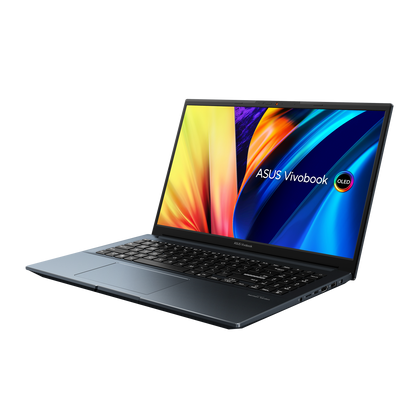 ASUS Vivobook Pro M6500QC-MA060WS 15.6 OLED AMD Ryzen 5-5600H 16GB RAM 512GB SSD NVIDIA RTX 3050 Windows 11 Quiet Blue