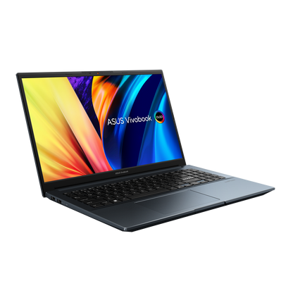 ASUS Vivobook Pro M6500QC-MA060WS 15.6 OLED AMD Ryzen 5-5600H 16GB RAM 512GB SSD NVIDIA RTX 3050 Windows 11 Quiet Blue