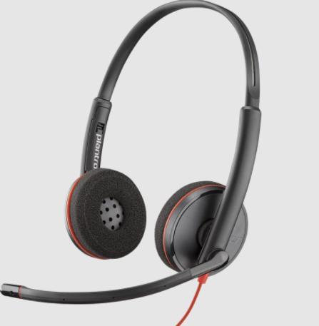 Plantronics Poly Blackwire C3220、USB-A ヘッドセット