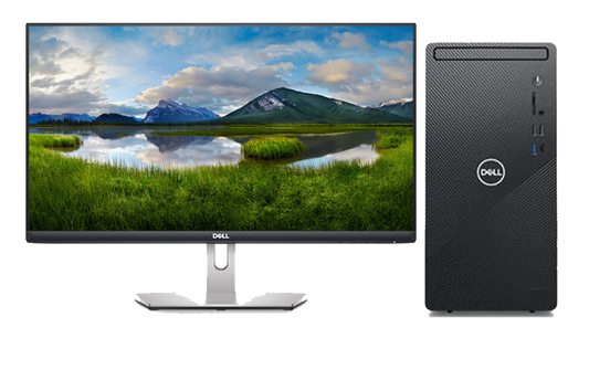 Dell Inspiron 3881 Intel Core i5-10400F 8GB RAM 256GB SDD + 1TB HDD GTX 1650 Win10 24インチ モニター