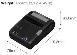 EPSON TM P20 (C31CE14554) TM P20-554 Bluetooth EDG (Mobile Thermal Receipt Printer)