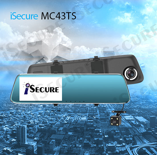 iSecure MC43TS HD Mirror Dash Cam – ELN Online Store - Philippines