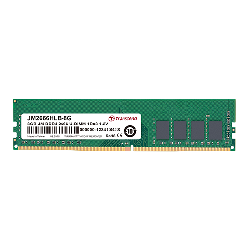 Transcend 4GB JM DDR4 2666MHZ U-DIMM (JM2666HLD-4G) メモリ RAM