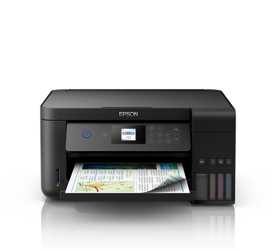 EPSON L4160 STD (C11CG23501) Integrated ink tank , Duplex and Wi-fi direct, Print-Scan-Copy w/LCD Panel Printer