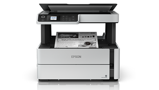 EPSON エコタンク M2140 (C11CG27503) 両面印刷、プリント、スキャン、コピー (LCD スクリーン付き) 多機能プリンター