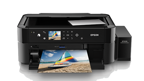 EPSON L850 (C11CE31501) 多機能、6色染料インク、ダイレクトCD/DVD印刷、2.5インチLCDインクタンクプリンター